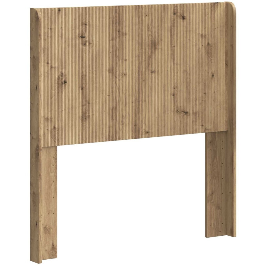 vidaXL - Hoofdbord - Artisanaal - eiken - Bewerkt - hout afbeelding 1