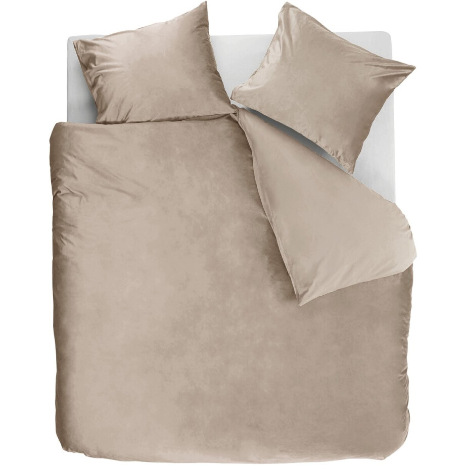 Ambiante Velvety dekbedovertrek - Lits-Jumeaux - 240 x 200/220 cm - Zand Ambiante Velvety dekbedovertrek - Lits-Jumeaux - 240 x 200/220 cm - Zand afbeelding 1