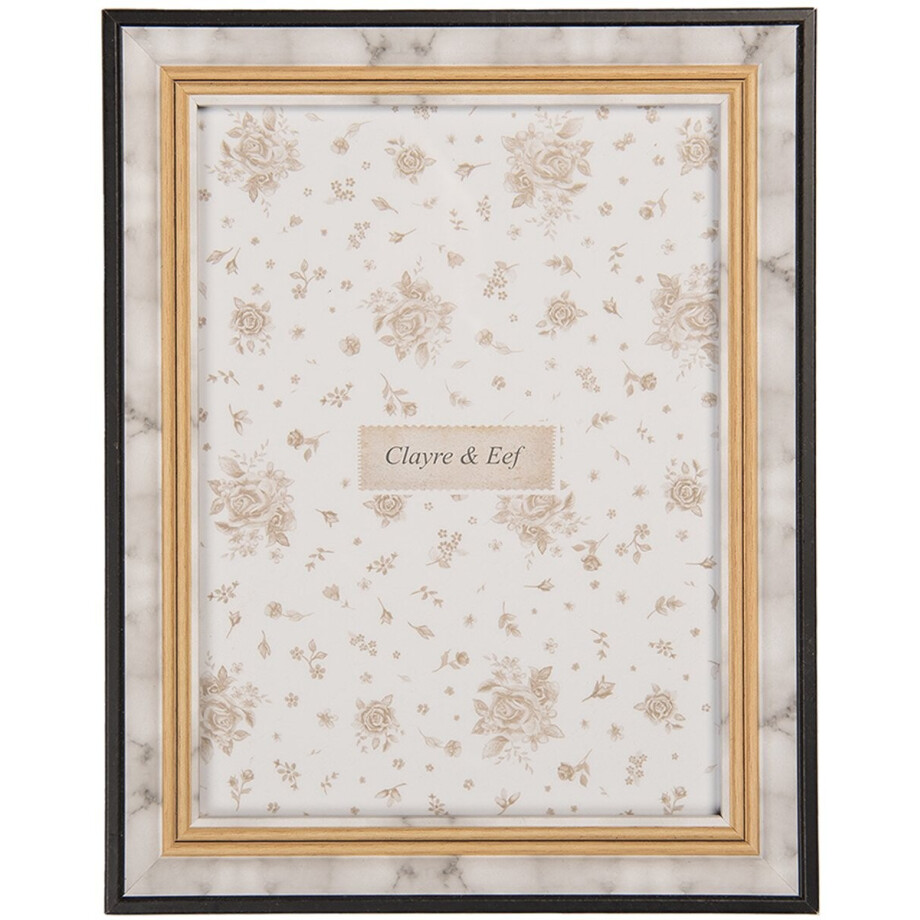 Clayre & Eef Fotolijst 15x20 cm Grijs MDF afbeelding 1