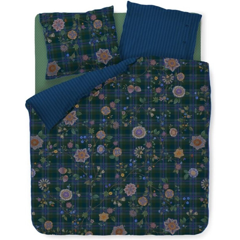 Dekbedovertrek Pip Studio Flores Felices - Donker Blauw Dekbedovertrek Pip Studio Flores Felices - Donker Blauw afbeelding 1