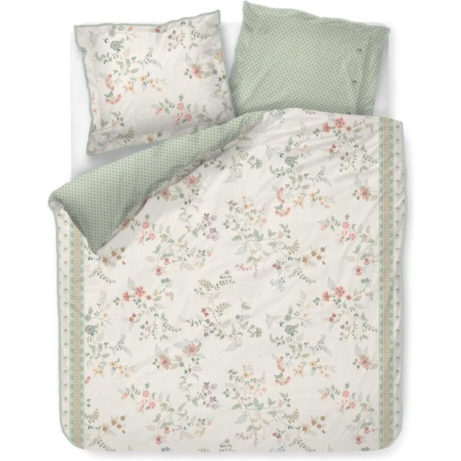 Pip Studio Dekbedovertrek Kili Flower White 2 persoons afbeelding 1