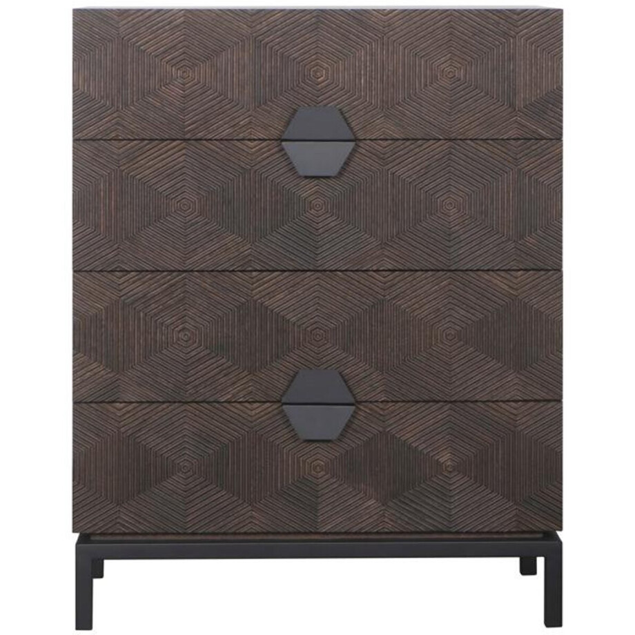 Tower Living - San Marino ladekast - 85 cm - bruin Tower Living - San Marino ladekast - 85 cm - bruin afbeelding 1