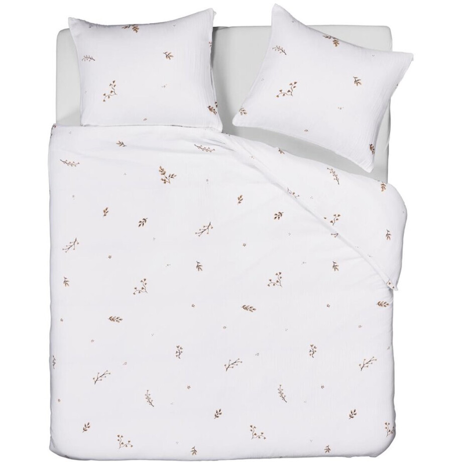 Beddinghouse Evi dekbedovertrek - Tweepersoons - 200x200/220 - Naturel Beddinghouse Evi dekbedovertrek - Tweepersoons - 200x200/220 - Naturel afbeelding 1