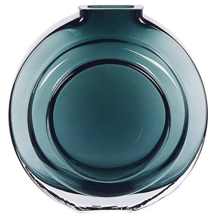 Beliani - KAPELI - Decoratieve vaas - Groen - Glas afbeelding 1