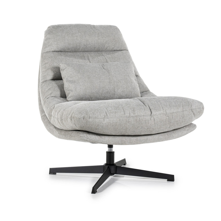 Eleonora Draaibare Fauteuil 'Cooper' Met kussen, kleur Grijs afbeelding 1