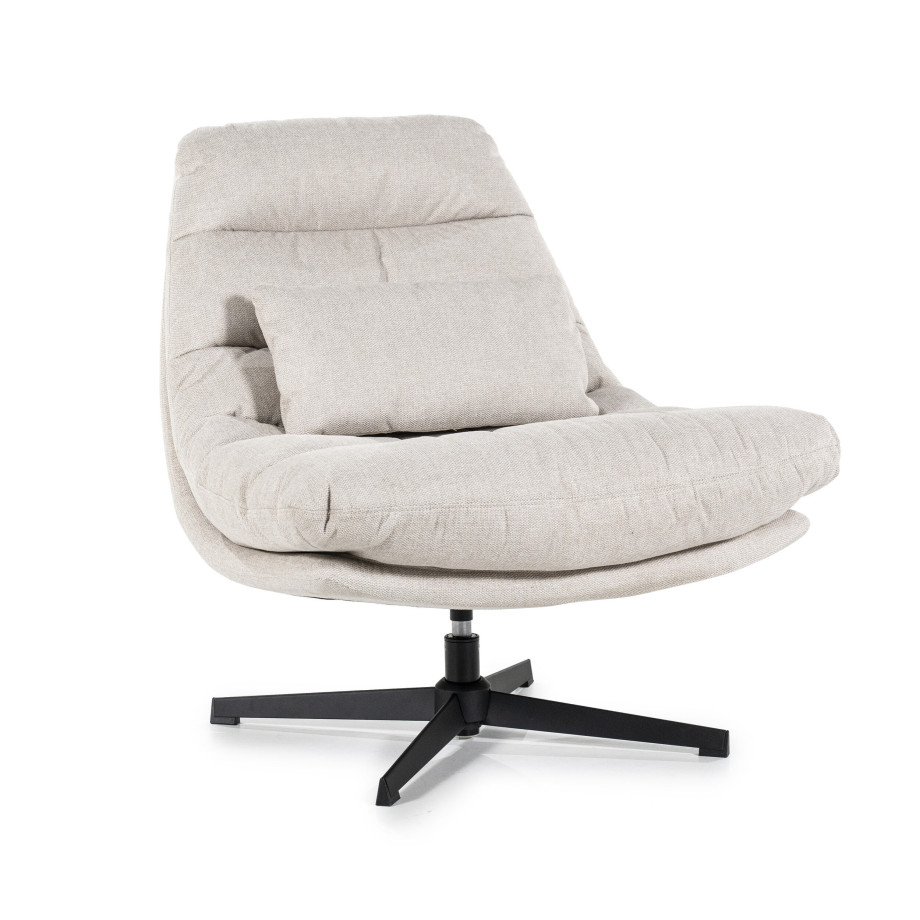 Eleonora Draaibare Fauteuil 'Cooper' Met kussen, kleur Beige afbeelding 1