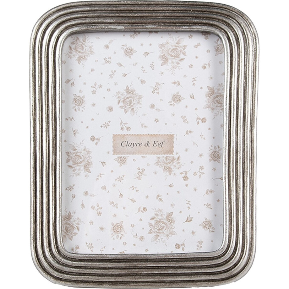Clayre & Eef Fotolijst 10x15 cm Zilverkleurig Kunststof Clayre & Eef Fotolijst 10x15 cm Zilverkleurig Kunststof afbeelding 1