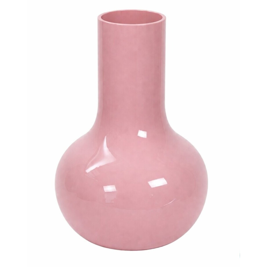 Vaas Seim | Small | Pink - Roze | Mondgeblazen glas | Ø25,5 x H37 cm afbeelding 1