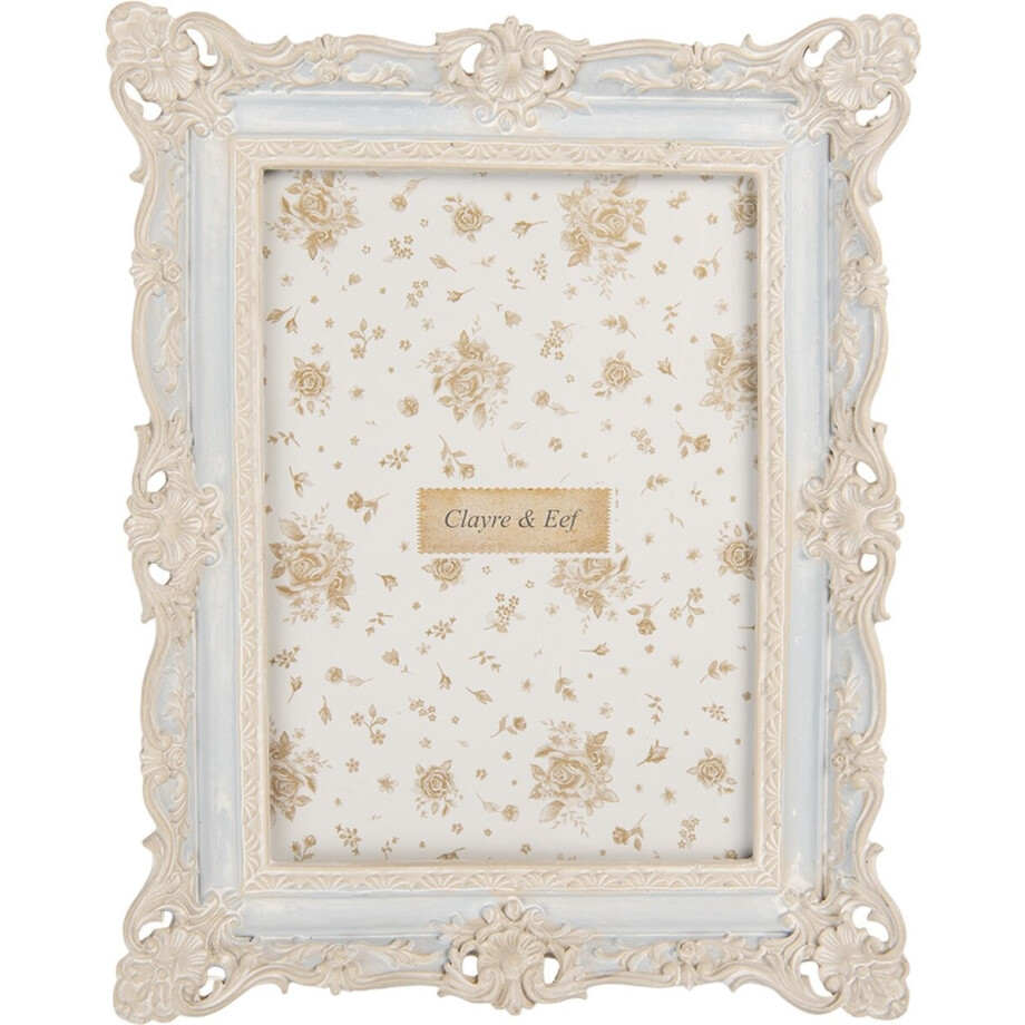 Clayre & Eef Fotolijst 13x18 cm Blauw Kunststof afbeelding 1