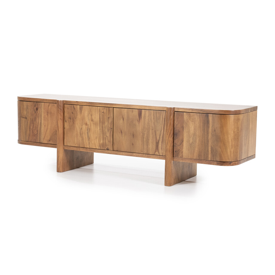 Eleonora TV-meubel 'Julian' Acaciahout, 170cm Eleonora TV-meubel 'Julian' Acaciahout, 170cm afbeelding 1