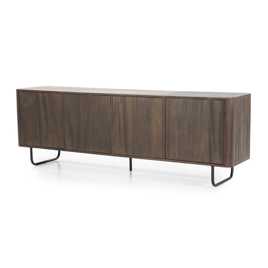 Eleonora TV-meubel 'James' Mangohout, 180cm, kleur Bruin afbeelding 1