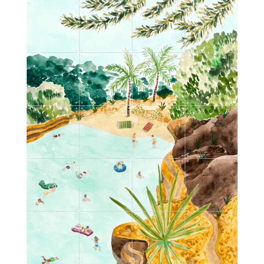 IXXI Cala Mallorquina, Palmartprints - 80 x 100 cm - Gratis ophangtool - Grote wanddecoratie en posters - Modern, Aquarel, Speels, Fantasierijk IXXI Cala Mallorquina, Palmartprints - 80 x 100 cm - Gratis ophangtool - Grote wanddecoratie en posters - Modern, Aquarel, Speels, Fantasierijk afbeelding 1