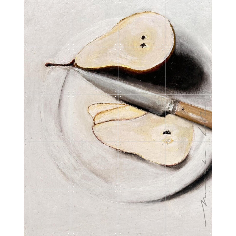 IXXI La Poire, Maaike Koster & My Deer Art Shop - 80 x 100 cm - Grote wanddecoratie en posters - Realisme, Schilderijen, Klassiek, Keuken, Eetkamer afbeelding 1