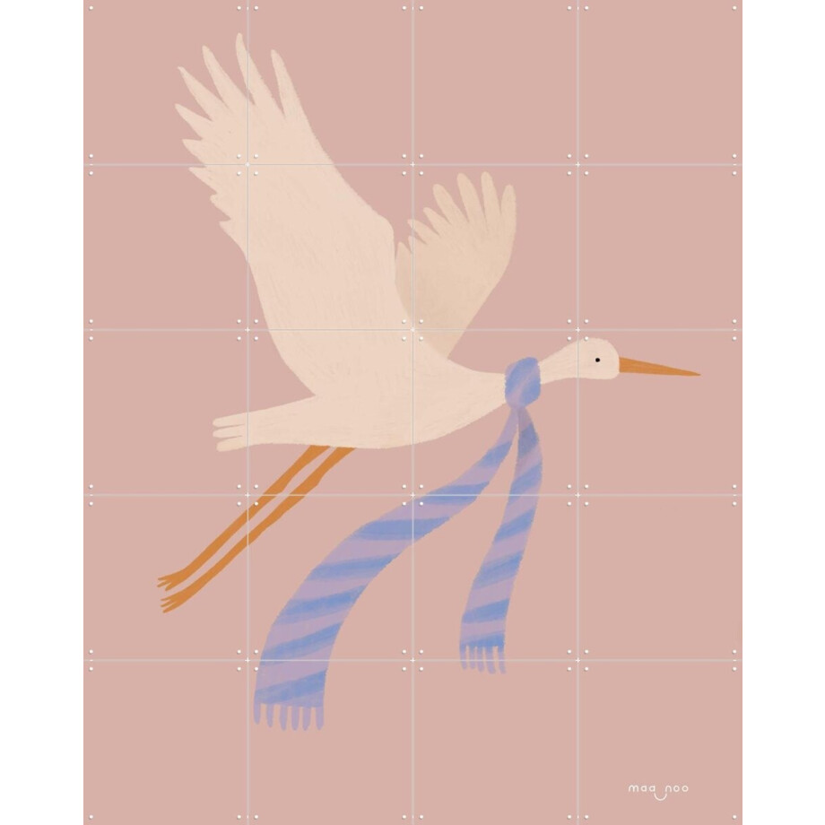 IXXI Chilly Crane, Maa-noo - 80 x 100 cm - Gratis ophangtool - Grote wanddecoratie en posters - Grafisch Ontwerp, Fantasierijk, Speels, Illustraties IXXI Chilly Crane, Maa-noo - 80 x 100 cm - Gratis ophangtool - Grote wanddecoratie en posters - Grafisch Ontwerp, Fantasierijk, Speels, Illustraties afbeelding 1