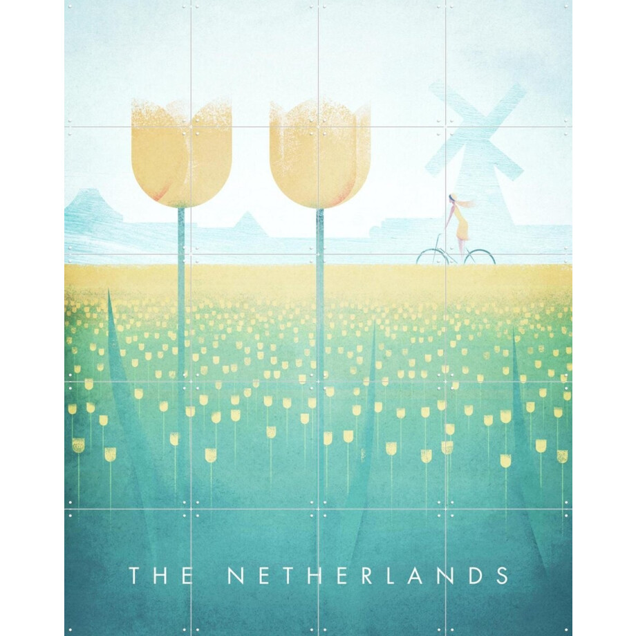 IXXI The Netherlands, Henry Rivers - 80 x 100 cm - Grote wanddecoratie en posters - Digitale Kunst, Illustraties, Kleurrijk, Minimalisme, Gang afbeelding 1