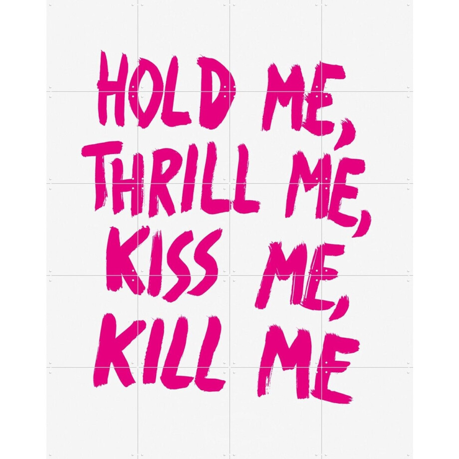 IXXI Hold me, Thrill me, Kiss me, Kill me, Marcus Kraft - 80 x 100 cm - Gratis ophangtool - Grote wanddecoratie en posters - Pop art, Illustraties afbeelding 1
