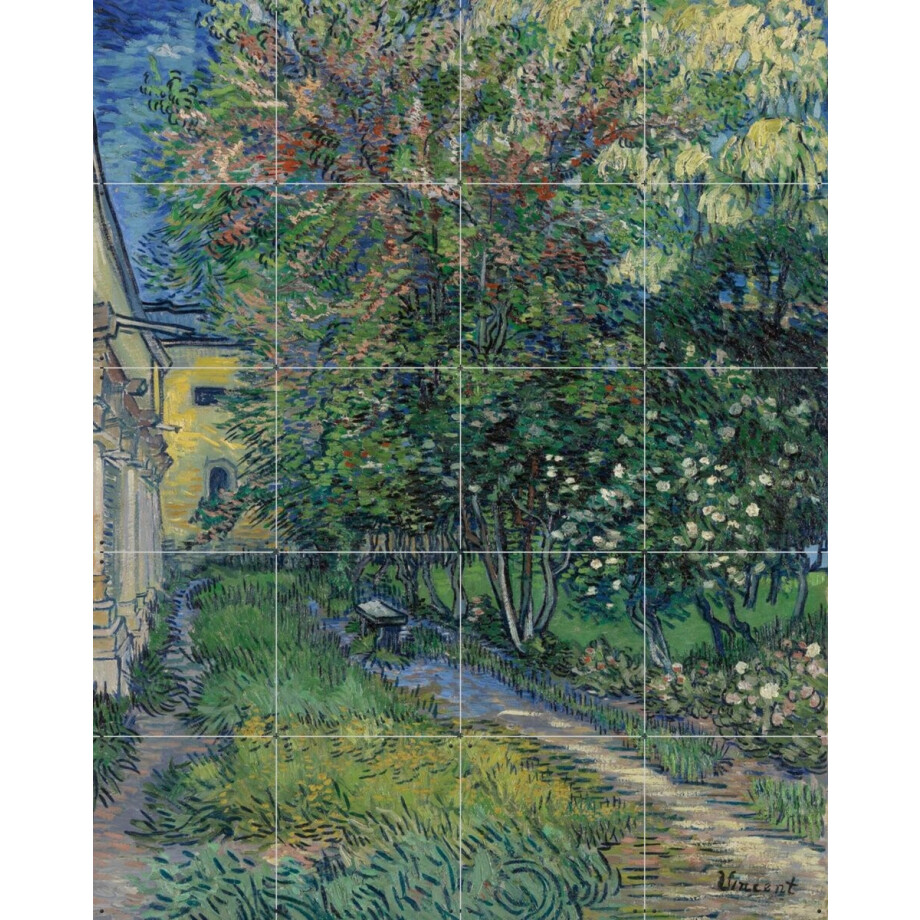 IXXI De tuin van de inrichting in Saint-Rémy, Vincent van Gogh (1853 - 1890) & Kröller-Müller Museum - 80 x 100 cm - Gratis ophangtool - Grote IXXI De tuin van de inrichting in Saint-Rémy, Vincent van Gogh (1853 - 1890) & Kröller-Müller Museum - 80 x 100 cm - Gratis ophangtool - Grote afbeelding 1