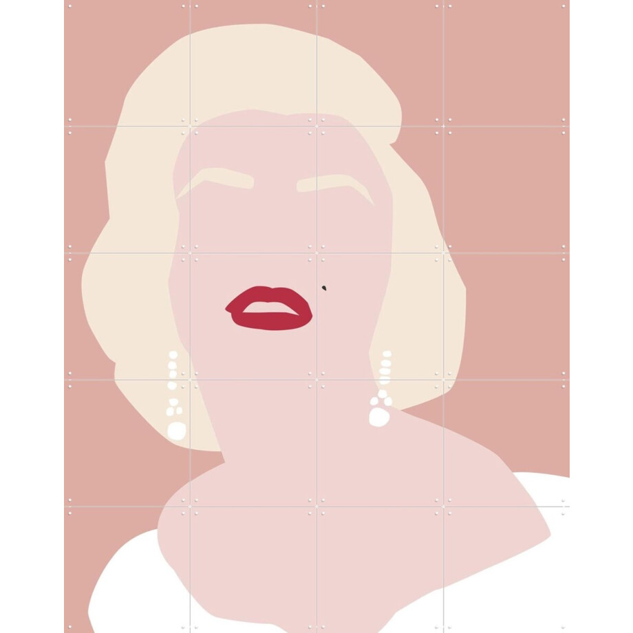 IXXI Marilyn, Helena Ravenne - 80 x 100 cm - Gratis ophangtool - Grote wanddecoratie en posters - Pop art, Illustraties, Minimalistisch, Digitale afbeelding 1