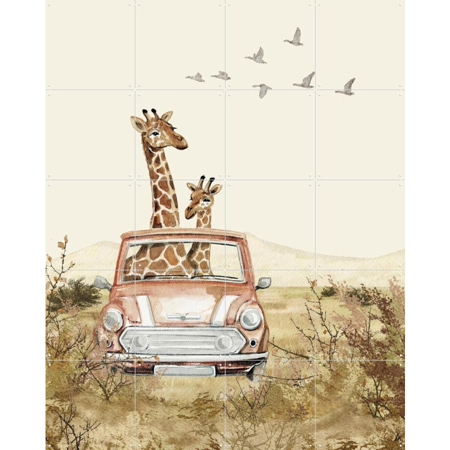 IXXI Mini Cooper - pink, Irene Jelier - 80 x 100 cm - Gratis ophangtool - Grote wanddecoratie en posters - Speels, Illustraties, Aquarel, Woonkamer IXXI Mini Cooper - pink, Irene Jelier - 80 x 100 cm - Gratis ophangtool - Grote wanddecoratie en posters - Speels, Illustraties, Aquarel, Woonkamer afbeelding 1