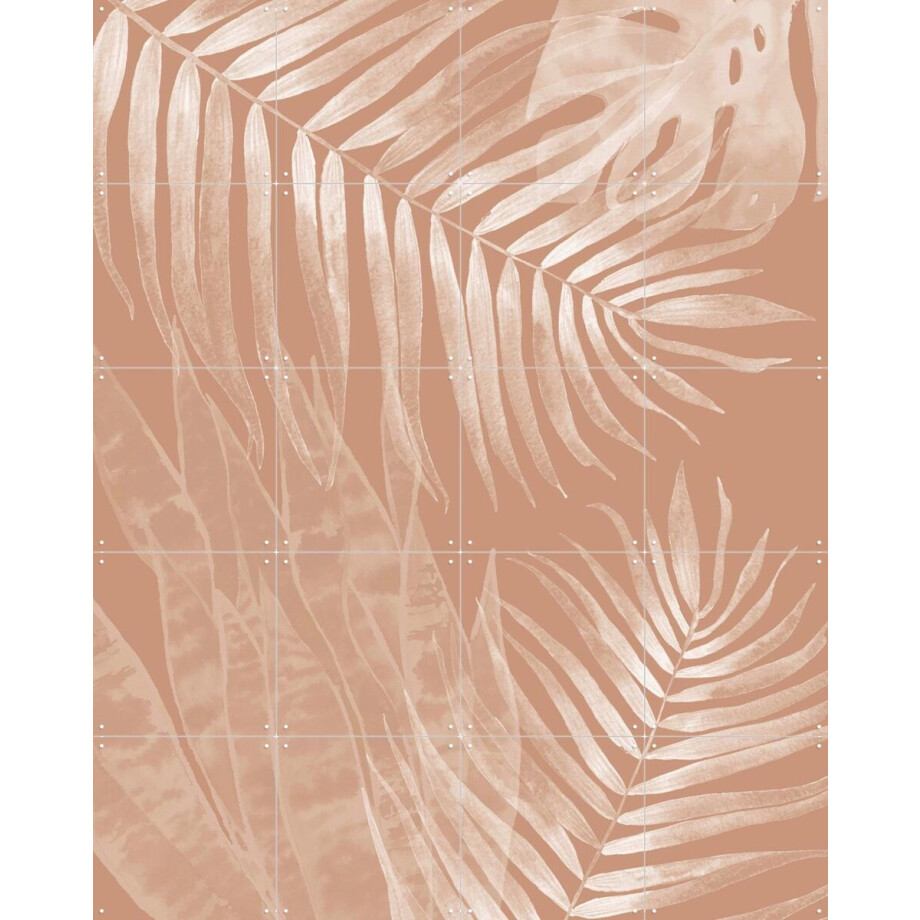 IXXI Mocha Leaves No. 1, Melloi Art & Various - 80 x 100 cm - Gratis ophangtool - Grote wanddecoratie en posters - Abstract, Naturalisme afbeelding 1