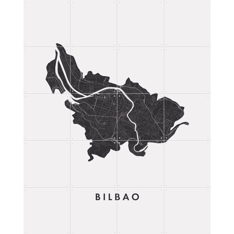 IXXI Bilbao City Map, Kunst in Kaart - 80 x 100 cm - Grote wanddecoratie en posters - Grafisch Ontwerp, Minimalisme, Line art, Abstract, Woonkamer IXXI Bilbao City Map, Kunst in Kaart - 80 x 100 cm - Grote wanddecoratie en posters - Grafisch Ontwerp, Minimalisme, Line art, Abstract, Woonkamer afbeelding 1