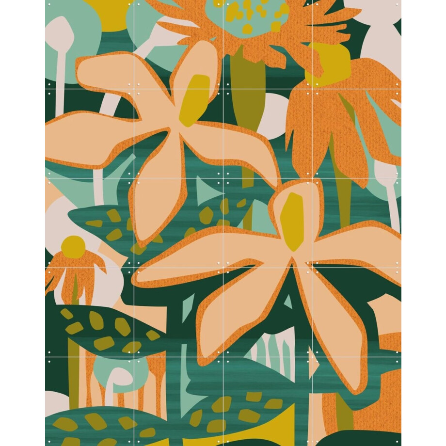 IXXI Color Your Life, Megan Gallagher - 80 x 100 cm - Gratis ophangtool - Grote wanddecoratie en posters - Digitale Kunst, Kleurrijk, Illustraties afbeelding 1