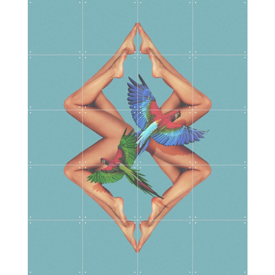 IXXI Bodies, Fran Rodriguez - 80 x 100 cm - Grote wanddecoratie en posters - Illustraties, Digitale Kunst, Pop art, Kleurrijk, Collage, Mancave afbeelding 1
