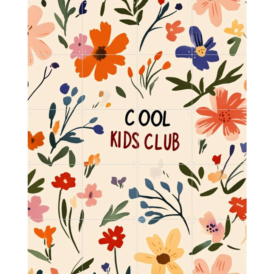 IXXI Cool Kids Club, Treechild & Various - 80 x 100 cm - Gratis ophangtool - Grote wanddecoratie en posters Kinderkamer, Babykamer afbeelding 1