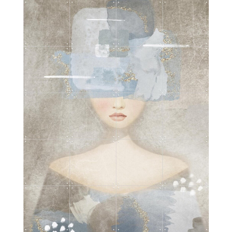 IXXI Sora, Mirjam Duizendstra - 80 x 100 cm - Gratis ophangtool - Grote wanddecoratie en posters - Grafisch Ontwerp, Aquarel, Illustraties, Abstract afbeelding 1