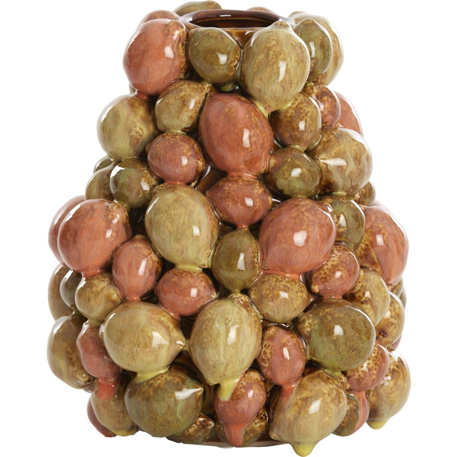 Light & Living - Vaas CITRUS - Ø18x21cm - Bruin afbeelding 1