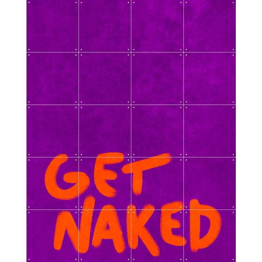 IXXI Get Naked, Raissa Oltmanns - 80 x 100 cm - Gratis ophangtool - Grote wanddecoratie en posters - Typografie, Pop art, Grafisch Ontwerp IXXI Get Naked, Raissa Oltmanns - 80 x 100 cm - Gratis ophangtool - Grote wanddecoratie en posters - Typografie, Pop art, Grafisch Ontwerp afbeelding 1