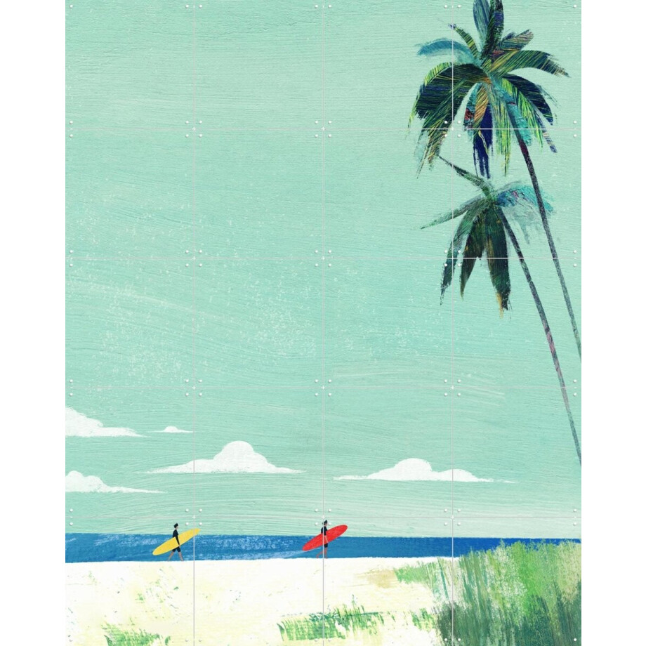 IXXI Palm Beach Surfers, Henry Rivers - 80 x 100 cm - Gratis ophangtool - Grote wanddecoratie en posters - Vintage, Illustraties, Speels, Grafisch IXXI Palm Beach Surfers, Henry Rivers - 80 x 100 cm - Gratis ophangtool - Grote wanddecoratie en posters - Vintage, Illustraties, Speels, Grafisch afbeelding 1