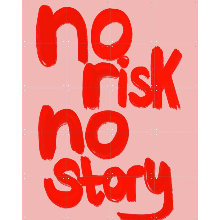IXXI No Risk No Story, Hej.Ibiza - 80 x 100 cm - Gratis ophangtool - Grote wanddecoratie en posters - Modern, Digitale Kunst, Grafisch Ontwerp afbeelding 1