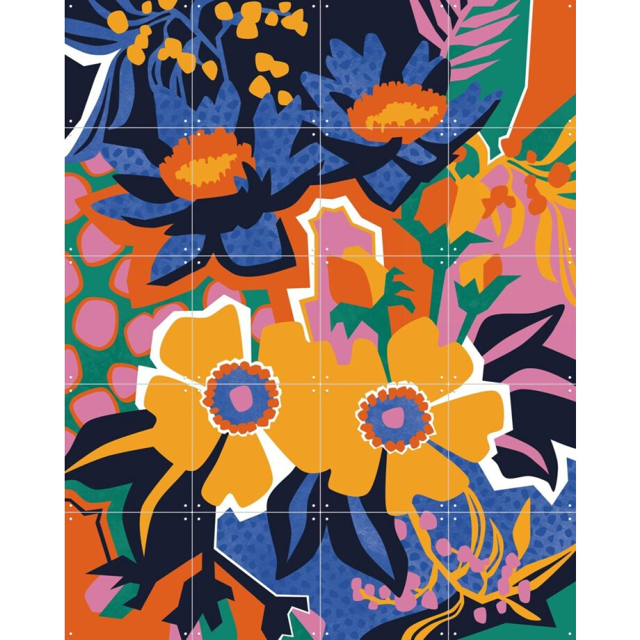 IXXI Getting Me Down, Megan Gallagher - 80 x 100 cm - Gratis ophangtool - Grote wanddecoratie en posters - Illustraties, Grafisch Ontwerp, Speels, Pop afbeelding 1