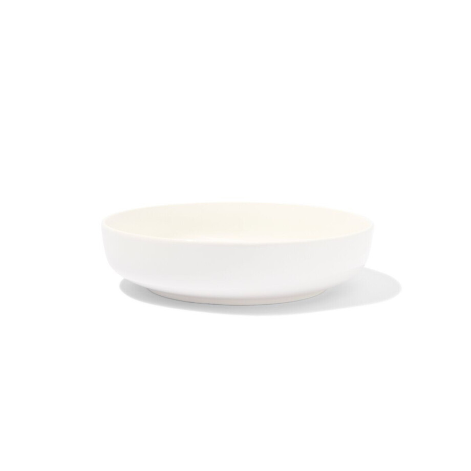 HEMA HEMA Diep Bord Ø21cm Rome New Bone Wit (wit) HEMA HEMA Diep Bord Ø21cm Rome New Bone Wit (wit) afbeelding 1