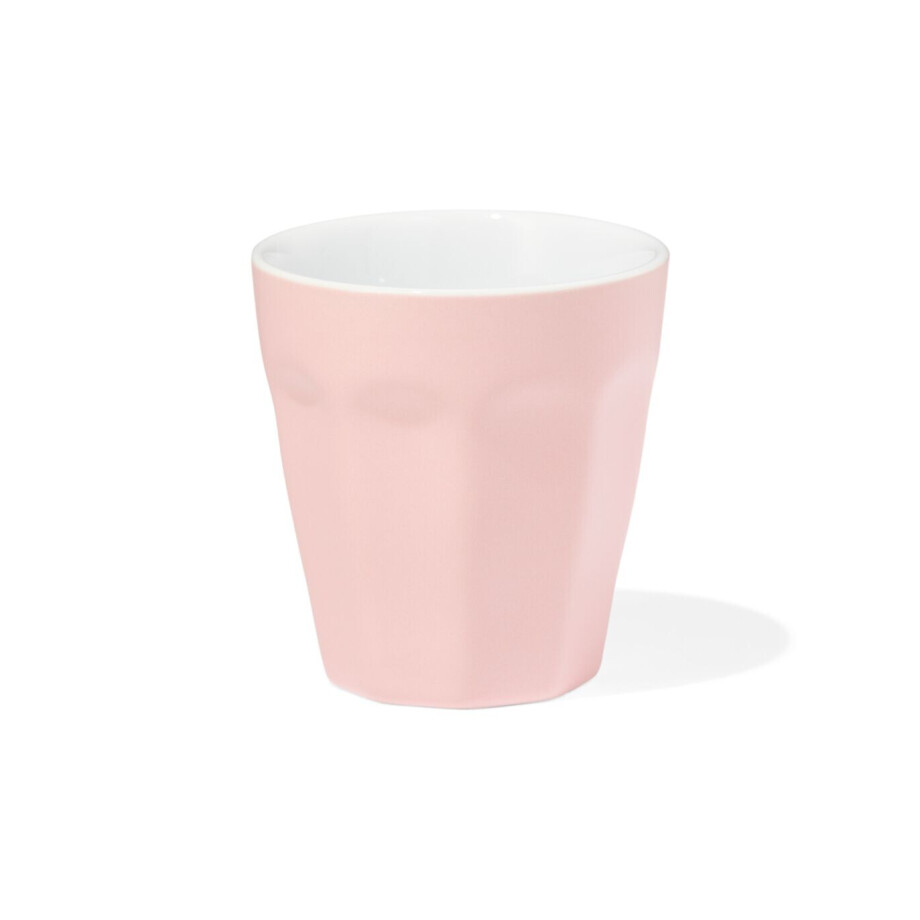 HEMA HEMA Mok 90ml Mirabeau Aardewerk Mat Roze (roze) HEMA HEMA Mok 90ml Mirabeau Aardewerk Mat Roze (roze) afbeelding 1
