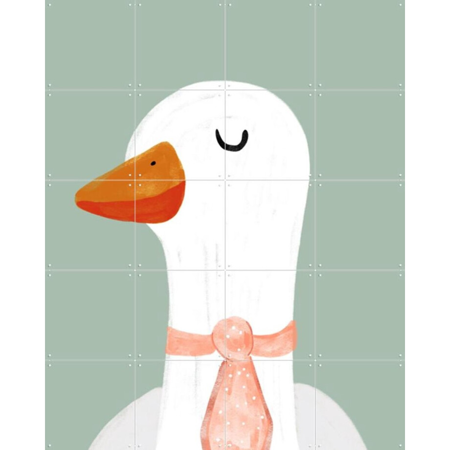 IXXI Fancy Goose, BAINAI - 80 x 100 cm - Gratis ophangtool - Grote wanddecoratie en posters - Fantasierijk, Speels, Cartoonesk, Illustraties afbeelding 1