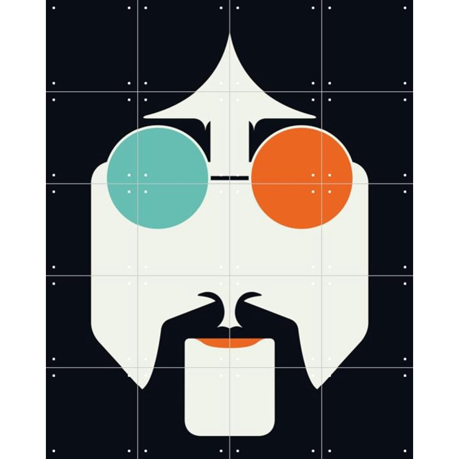 IXXI Lennon, Bo Lundberg - 80 x 100 cm - Gratis ophangtool - Grote wanddecoratie en posters - Illustraties, Digitale Kunst, Cartoonesk, Abstract afbeelding 1