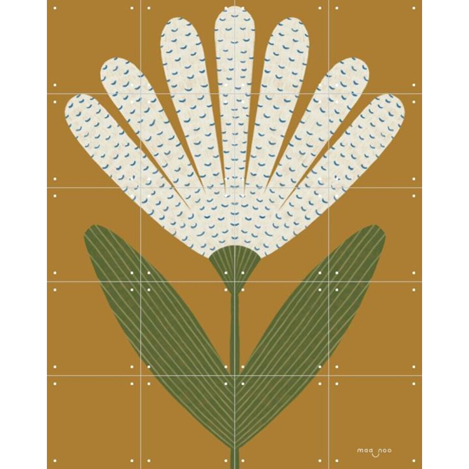 IXXI Margriet, Maa-noo - 80 x 100 cm - Gratis ophangtool - Grote wanddecoratie en posters - Kleurrijk, Illustraties, Babykamer, Kinderkamer, Bloemen afbeelding 1