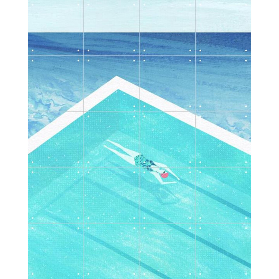 IXXI Pool at Bondi, Henry Rivers - 80 x 100 cm - Gratis ophangtool - Grote wanddecoratie en posters - Minimalistisch, Kleurrijk, Illustraties IXXI Pool at Bondi, Henry Rivers - 80 x 100 cm - Gratis ophangtool - Grote wanddecoratie en posters - Minimalistisch, Kleurrijk, Illustraties afbeelding 1