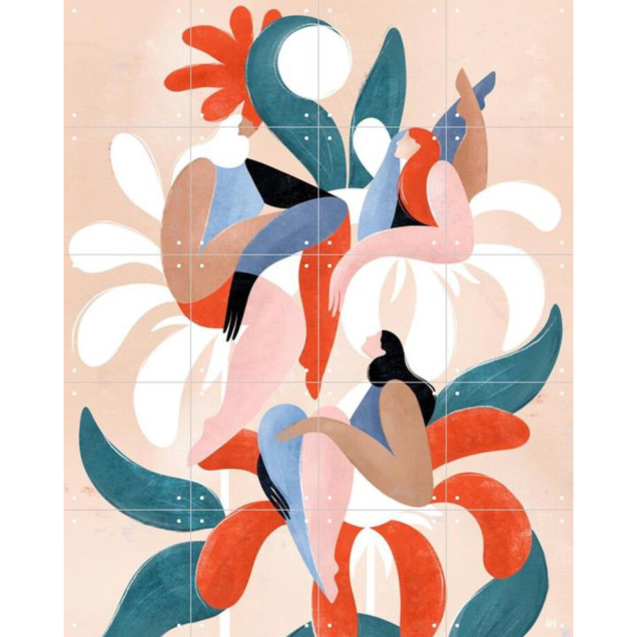 IXXI Wild Flowers, Maggie Stephenson - 80 x 100 cm - Gratis ophangtool - Grote wanddecoratie en posters - Abstract, Kleurrijk, Illustraties, Speels IXXI Wild Flowers, Maggie Stephenson - 80 x 100 cm - Gratis ophangtool - Grote wanddecoratie en posters - Abstract, Kleurrijk, Illustraties, Speels afbeelding 1