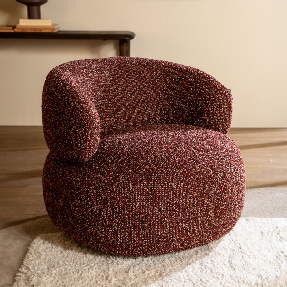 Eleonora Fauteuil 'Maeve' kleur Rood afbeelding 1