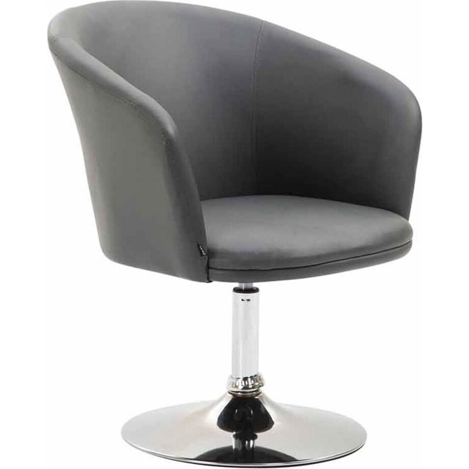 Fauteuil - Gewatteerde Zitting - Kunstleer - Grijs Fauteuil - Gewatteerde Zitting - Kunstleer - Grijs afbeelding 1