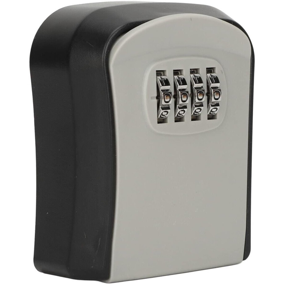 TheLau - Wandgemonteerde sleutelopbergdoos voor Thuisgebruik, Antiroest Combinatieslot, Duurzaam en Stofdicht (Grijs) afbeelding 1