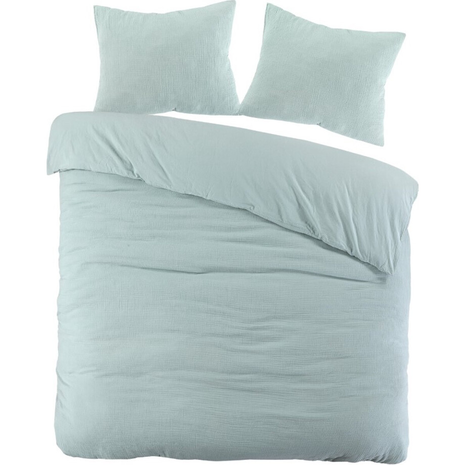Papillon Rome - Dekbedovertrek - Tweepersoons - 200 x 200/220 - Groen afbeelding 1