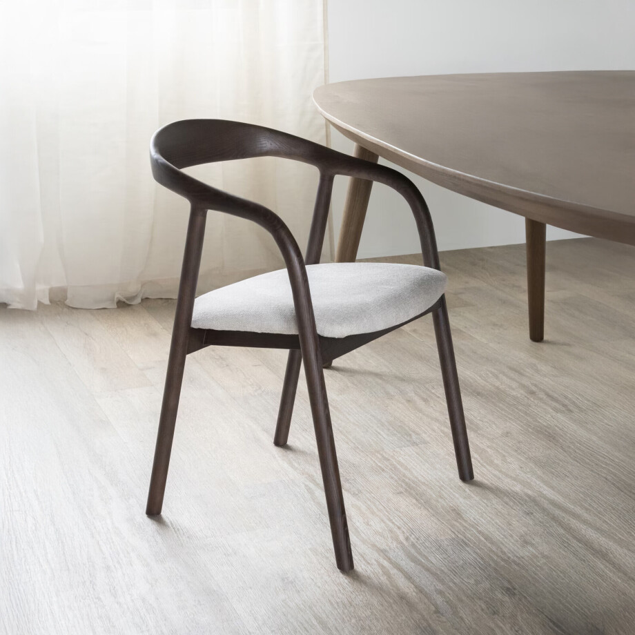 Eleonora Eetkamerstoel 'Rayven' kleur Bruin afbeelding 1