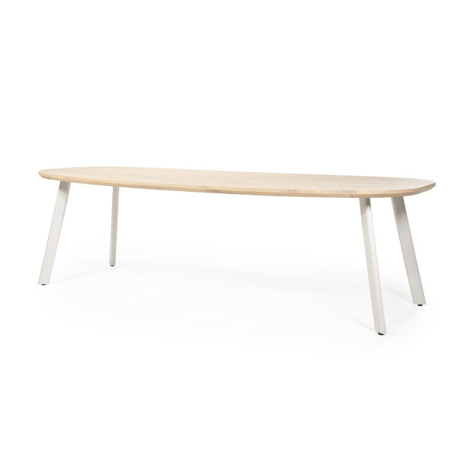Eleonora Deens Ovale Eettafel 'Dion' Eiken, 260 x 110cm afbeelding 1