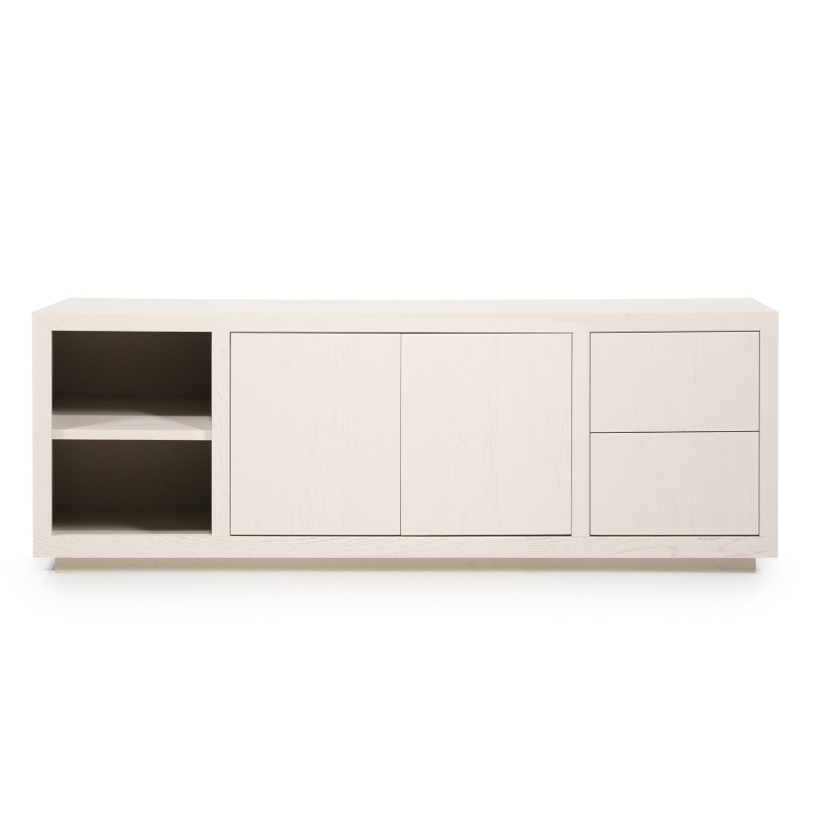 Eleonora Dressoir 'Helsinki' Eiken, 200cm, kleur Taupe afbeelding 1