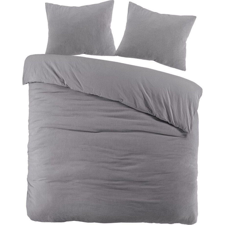 Papillon Rome - Dekbedovertrek - Lits-jumeaux - 240 x 200/220 - Grijs Papillon Rome - Dekbedovertrek - Lits-jumeaux - 240 x 200/220 - Grijs afbeelding 1