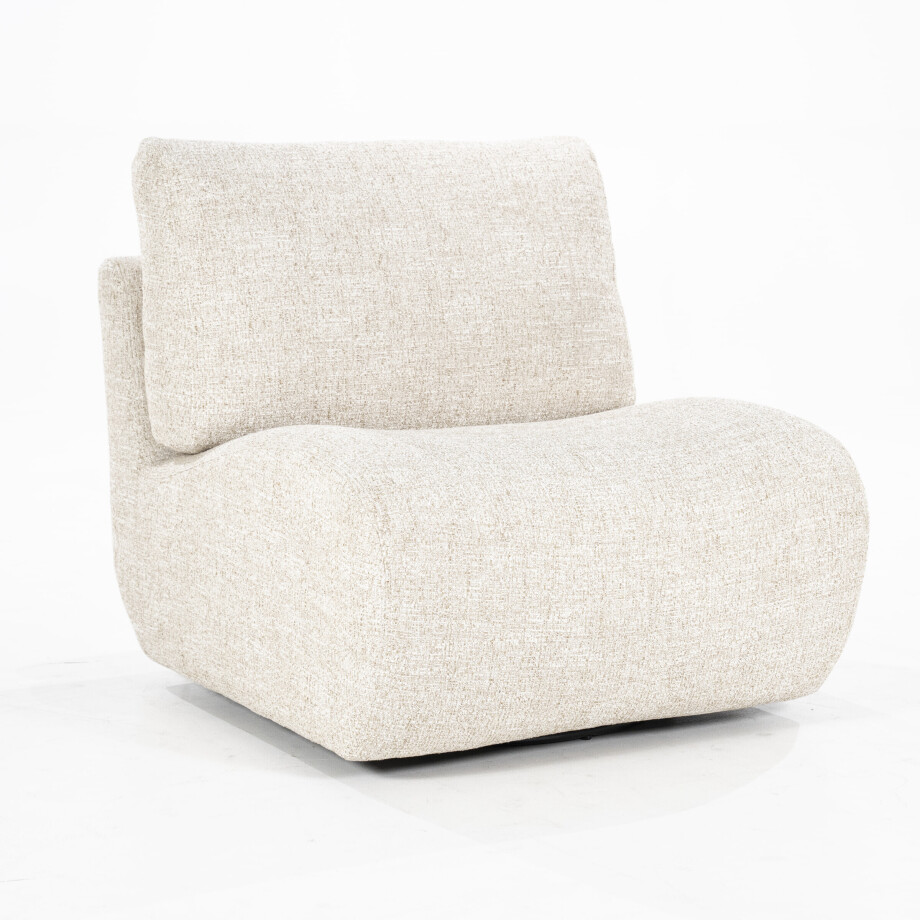 Eleonora Draaifauteuil 'Lucia' kleur Beige afbeelding 1